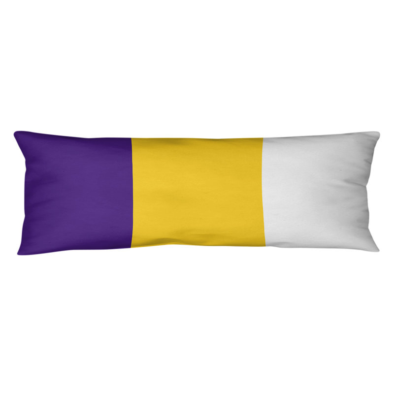 Polyester Medium Pillow, Purple/Gold, Kentucky 