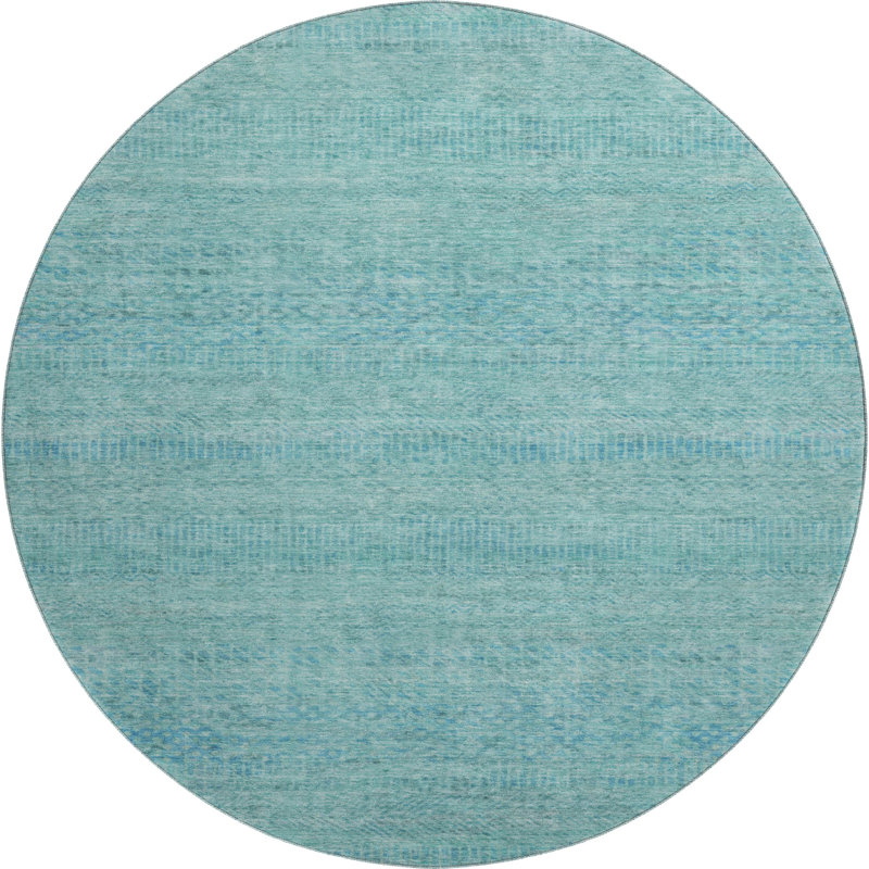 Premium Machine Washable Marasco AMF1634 Stripes Rug, Round 8'