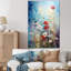 «Meadow View I», art mural rouge et blanc-44907906-11053780