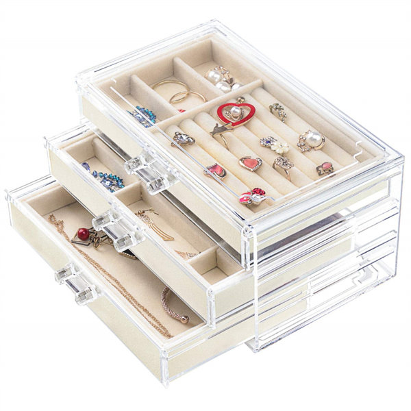 Rebrilliant Jewelry Box + Drawers | Wayfair