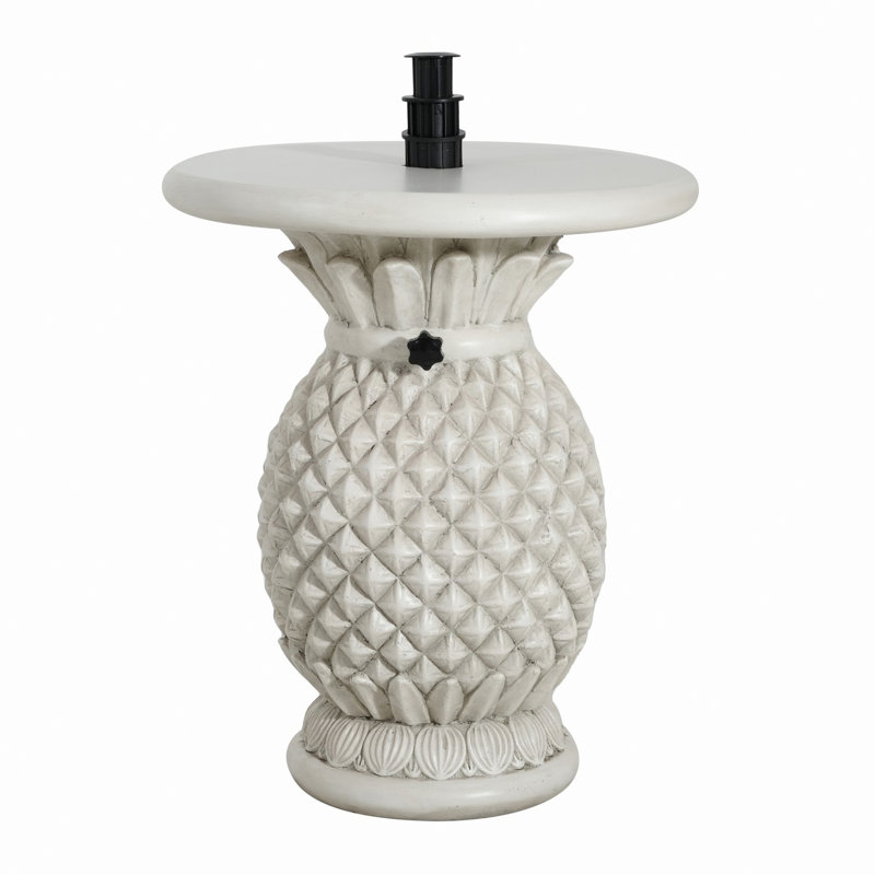 Table d'appoint en forme d'ananas, base de parasol pour patio extérieur