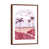 Classic Brown Wood Floater Framed