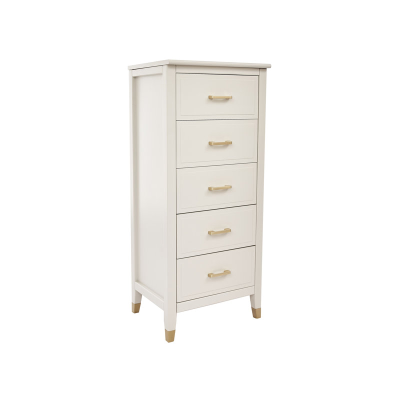 Olivette 5 - Drawer Chest of Drawers, White