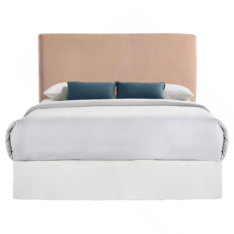 Blush Rectangular Headboard, Full / Queen, Pink
