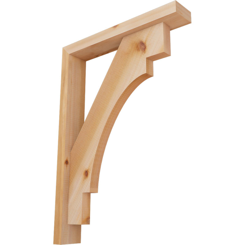 Support Merced Block avec support décalé, 28 x 20, Cèdre rouge occidental de l 3 1/2 po (lisse)