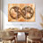 " Rustic Hemispheres Map " Print-290549099