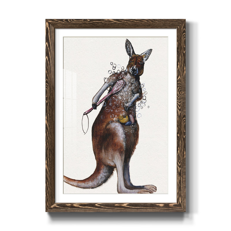 Bath Bath IV - Reproduction d'art graphique sur papier encadré, Noyer, H 31,5 po x l 23,5 po x P 1,5 po