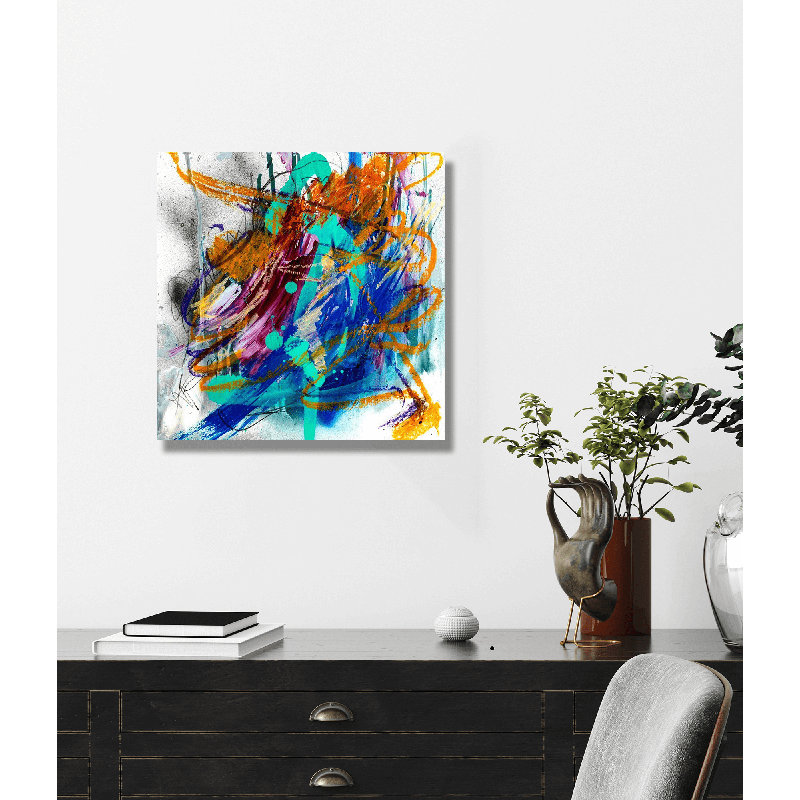 Agate Print by John Beard, 40" H x 40" W x 1.5" D, Wrapped Canvas