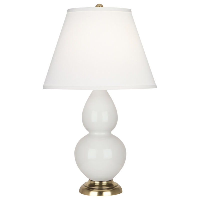 Lampe de table standard 22,75 po, Lys et base laiton