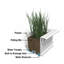 Jardinière pour fenêtre en résine avec réservoir d'eau Anand-1441223044-1441232497