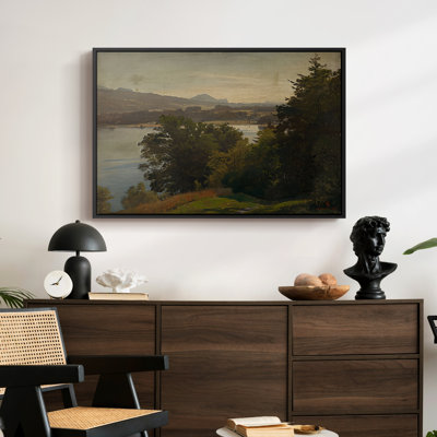 View of the Mondsee, 1870-Hans Gude-Framed Gallery Wrapped Canvas