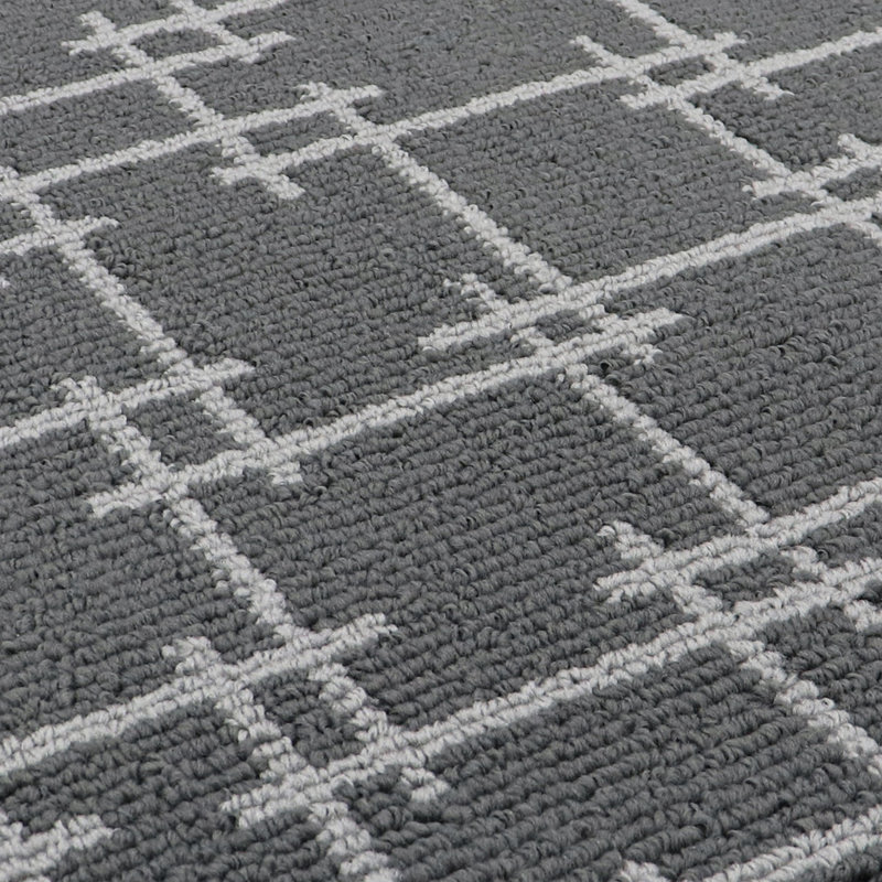 Non-Slip Indoor Doormat, Rectangle W40 x L70 cm, Grey