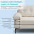 Joseph-Alexander Upholstered Sectional 82.7" Wide Sectional Sofa with Chaise Chenille Fabric White Modular Design for Living Room-938986557