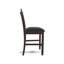 Ensemble de 2 chaises à hauteur de comptoir Hado, similicuir brun, dossier à lattes