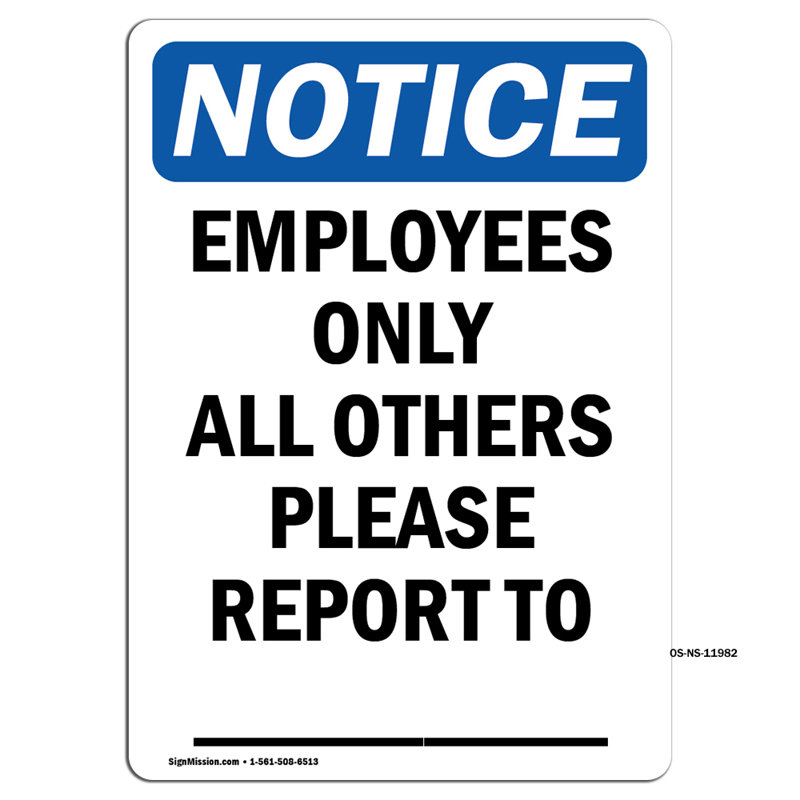 Employees Only Sign