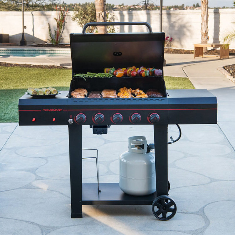 Barbecue au propane à 5 brûleurs Megamaster