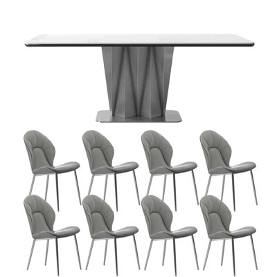 Modern light luxury home dining table sets