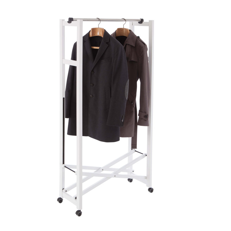 Swynford Solid Wood Freestanding Coat Rack, White Lacquered