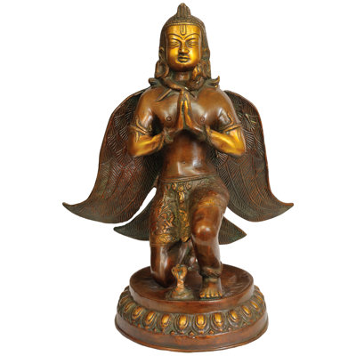 Figurine népalaise de garuda en laiton