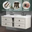 Meuble-lavabo mural, y compris l'armoire de base et le comptoir (lavabo non inclus)