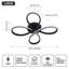 Stylish Flower-Shaped Dimmable Flush Mount with Remote