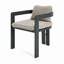 Chaise de patio d'extérieur en aluminium, ensemble de 2-1163986916