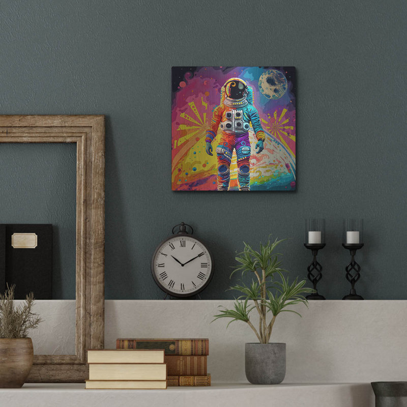 Art mural Lark Manor ™ «Astronaut» par Dean Russo, H 12 po x l 12 po