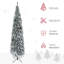 Arbre de Noël artificiel mince enneigé 9 pi avec 1014 pointes