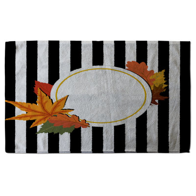 Cotton Stripe Waffle Tea Towel Kitchen Towel