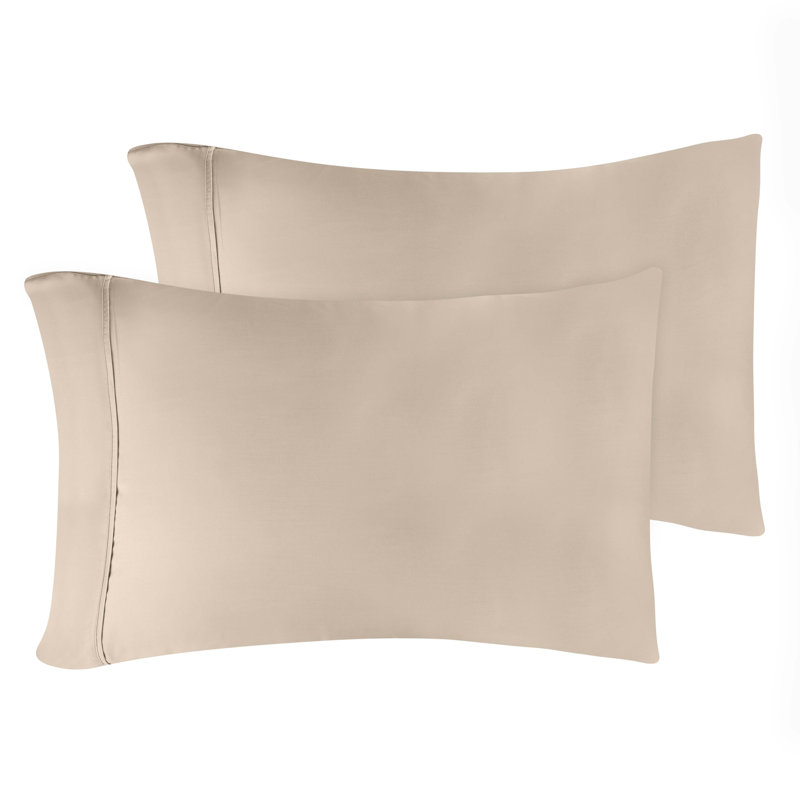 Modal From Beechwood 400 Thread Count Lightweight Cooling Solid Pillowcases, King Pillowcase, Linen