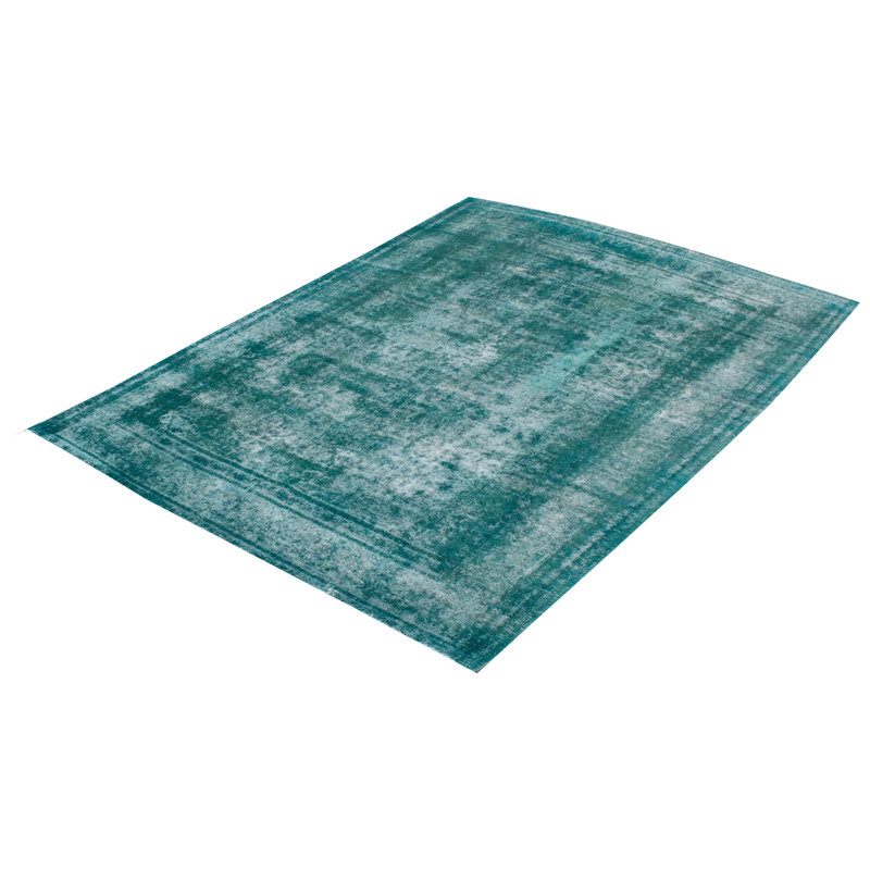Tapis sarcelle couleur transition 9 pi 10 po x 12 pi 5 po