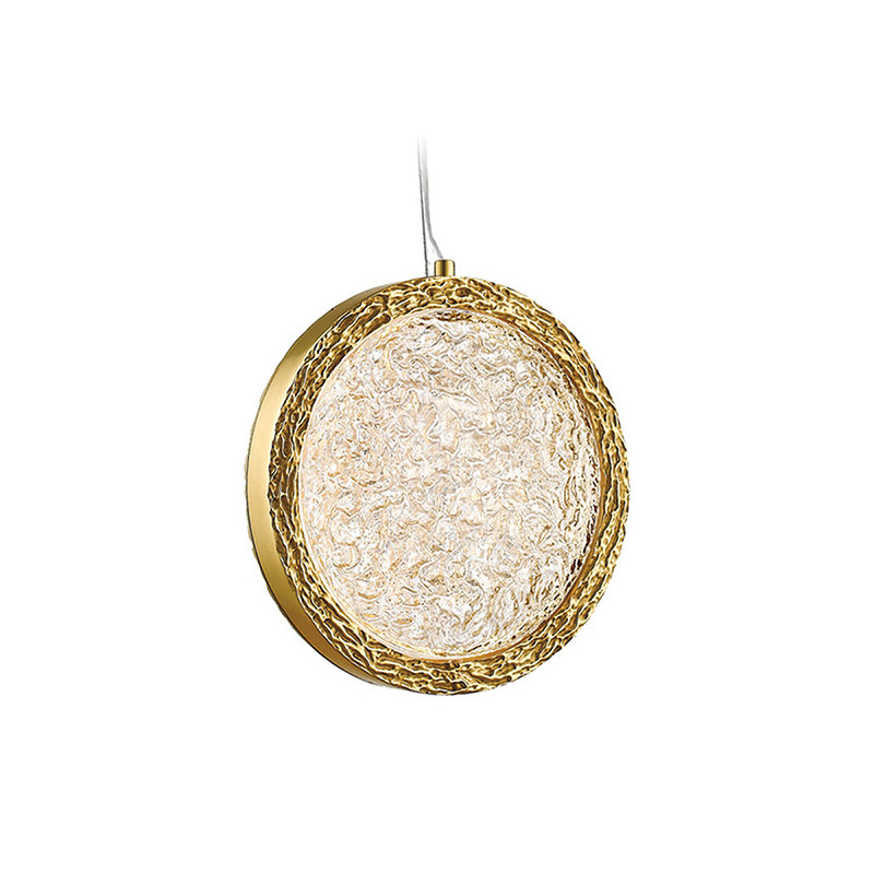 Bottega 1 - Light LED Pendant, 10" H x 10" W x 10"D, Polished Brass