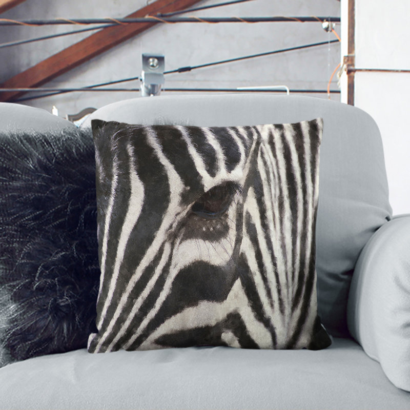 Square Cushion, 40cm H x 40cm W x 15cm D, Black