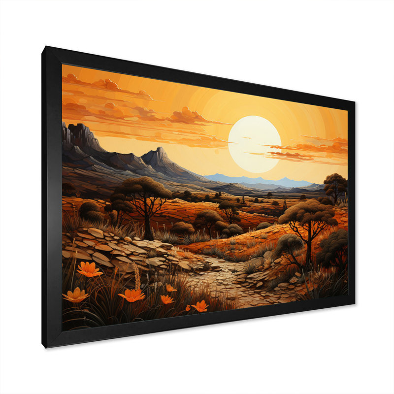 Canyon Mirage IV - Imprimé, H 12 po x l 20 po x P 1 po, Cadre photo noir