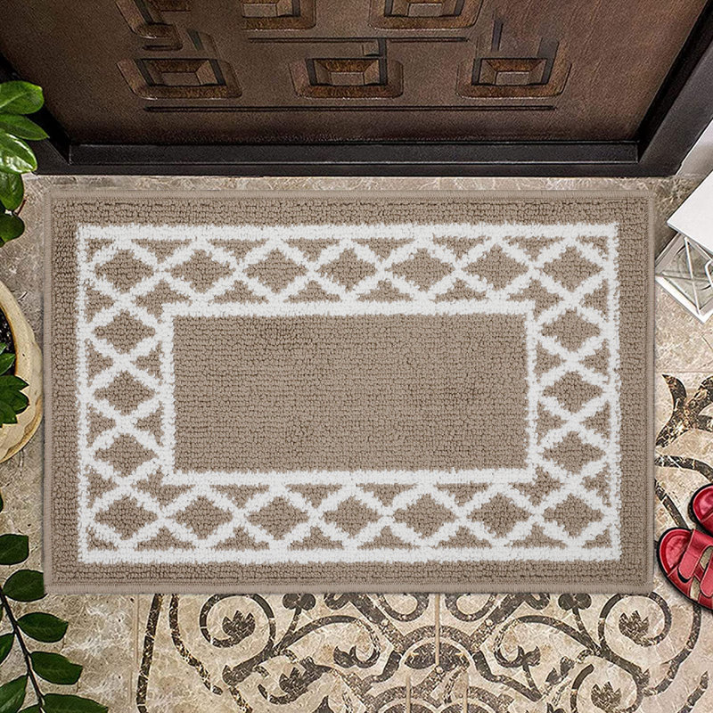 Tapis de couloir antidérapant de luxe à doublure en caoutchouc antidérapant Home Decor, Rectangle 1 pi 8 po x 2 pi 8 po