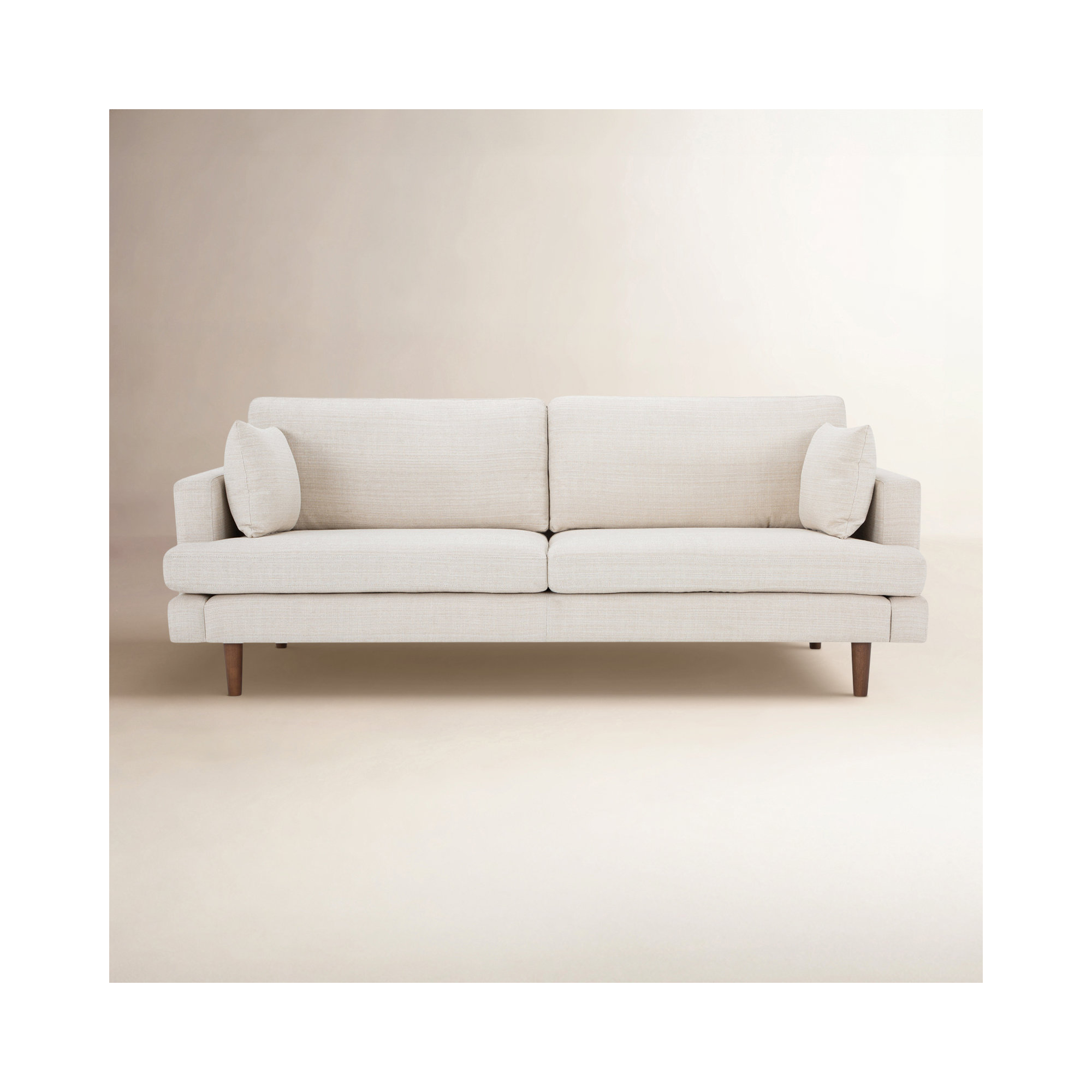 Laguna 83'' Upholstered Sofa, Cream Performance Basketweave