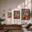 Collision of Colour Abstract - Framed Print-1620254546-1620254573