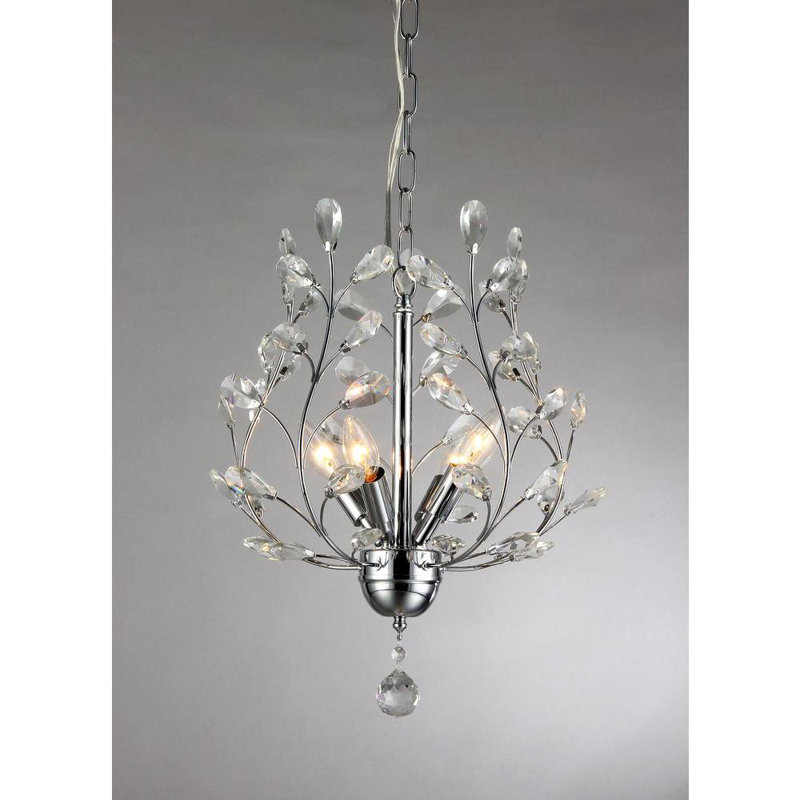 Lustre géométrique unique à 4 lumières Rozanne