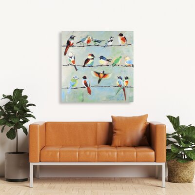 Charlton Home® Small Birds On Canvas Print & Reviews | Wayfair