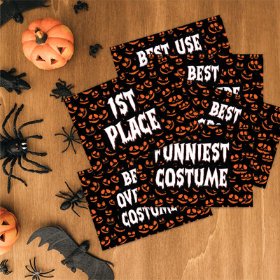 Paper Halloween Thank You Cards