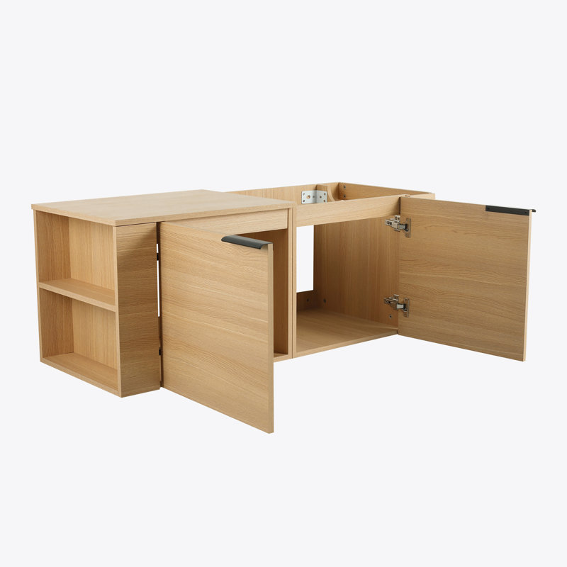 Ensemble de meuble-lavabo pour salle de bain 48 po pour grand espace, ensemble d'armoires de salle de bain moderne, ensemble d'armoires de salle de bain