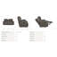Causeuse inclinable Cade avec console