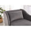 Chaise longue élégante en velours gris et rembourrage en mousse à la mode avec fabrication en bois massif-572486879