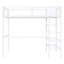 Lit mezzanine blanc avec 4 tablettes et espace de rangement supplémentaire-896877180-896877177