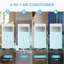 7000BTU 4-in-1 Portable Mobile Air Conditioner Units with Remote Control, Cooler Fan and Dehumidifier, 24H Timer, 270m³/h