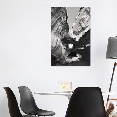 Neon Canyon I BW 1 Piece Wrapped Canvas Wall Art
