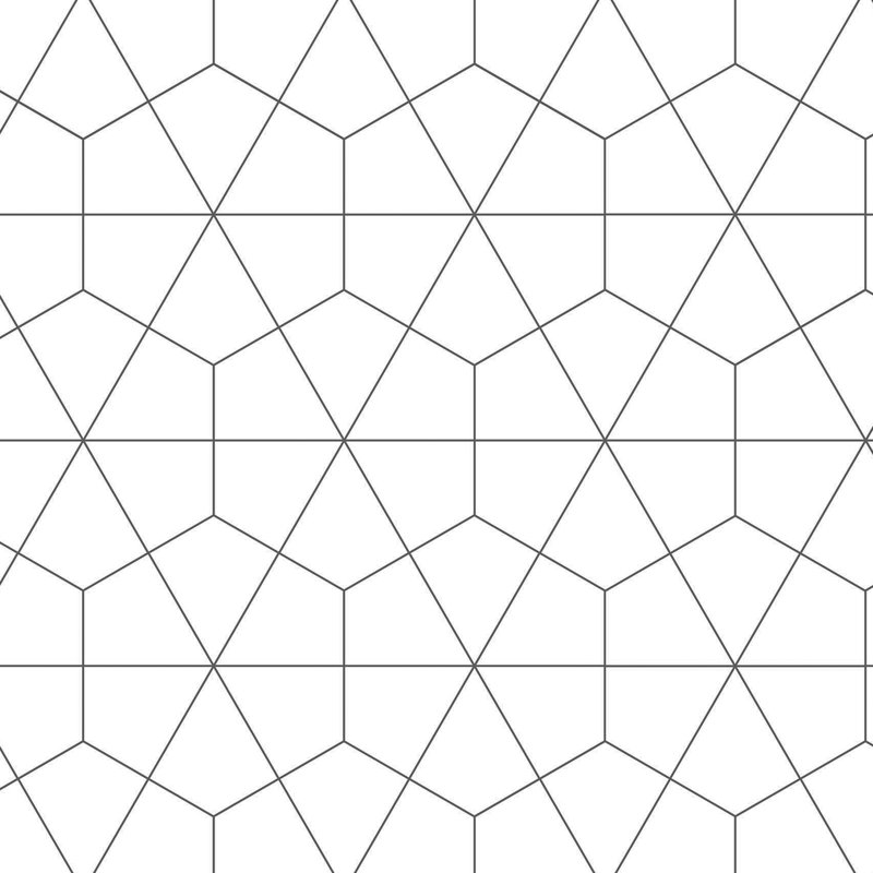 Geometry Aluminium Kitchen Splashback, 80 cm x 60 cm