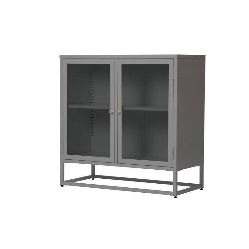 2 -Door 2 -Shelf Storage Cabinet, Quarry