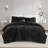 Jasmine Black Ultrasoft Faux Fur 3-Piece King Ribbed Comforter Set-102615782-102615784