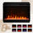 Gray Walnut - Finished 70"W Fireplace Tv Console, Heater, Led, Cabinets, Shelves And Multiple Flame Color Variations Stand In Style, Led , Options